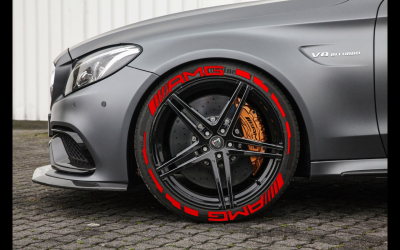 AMG + Stripes Full Red, Set for 4 Tires (1310)