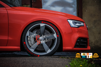 AUDISPORT QUATTRO red , a Set for 4 tires (630)