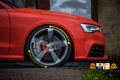 AUDISPORT QUATTRO yellow , a Set for 4 tires (632)