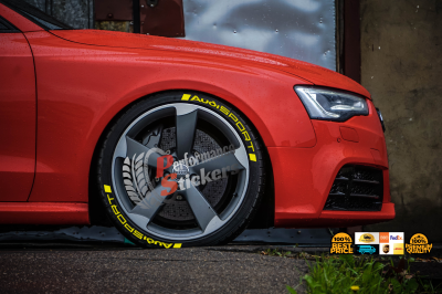 AUDISPORT yellow , a Set for 4 tires (588)