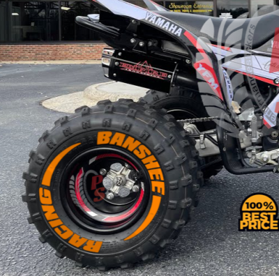 Banshee Racing + Stripes Full Orange, Set for 4 Tires (1008)