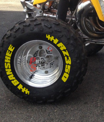 Banshee RZ350 + Flag Full Yelow, Set for 4 Tires (1062)