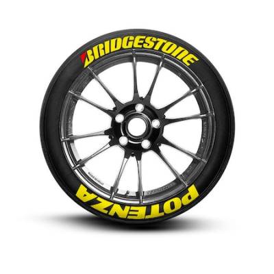 BRIDGESTONE POTENZA YELLOW , a Set for 4 tires (166)