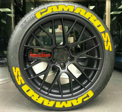 Camaro SS + Full Yellow, Set for 4 Tires (1108)