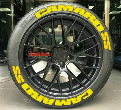 CAMARO SS yellow , a Set for 4 tires (291)