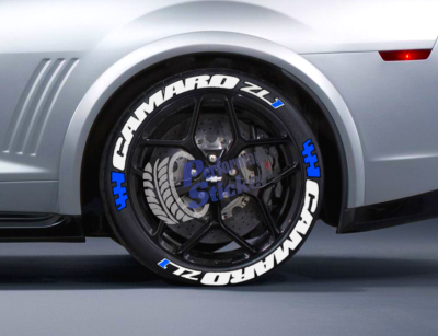 Camaro ZL1 + Flag Blue, Set for 4 Tires (1106)