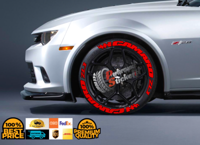 Camaro ZL1 + Flag Full Red, Set for 4 Tires (1103)