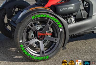 Can-Am Green+Logo White, Set for 3 Tires (832)