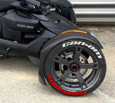 Can-Am Red/White  ,Set for 3 Tires (862)