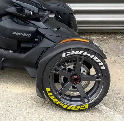 Can-Am White/Yellow ,Set for 3 Tires (866)