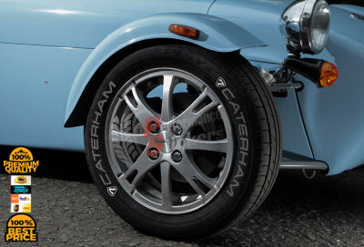 Caterham Grey + Logo, Set for 4 Tires (1649)