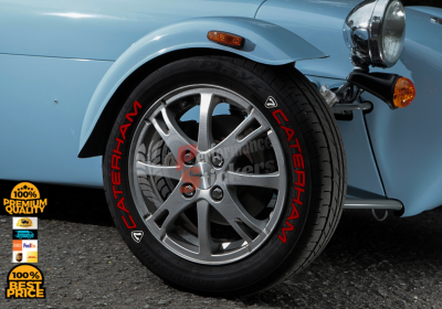 Caterham Red + Logo, Set for 4 Tires (1650)