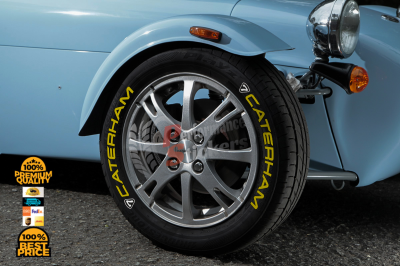 Caterham Yellow + Logo, Set for 4 Tires (1652)