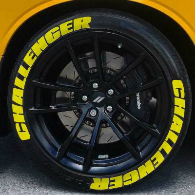 CHALLENGER YELLOW ,a Set for 4 tires (320)