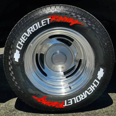 Chevrolet Racing White Red, Set for 4 Tires (1126)