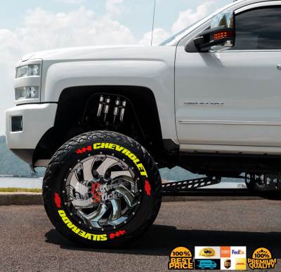 CHEVROLET SILVERADO yellow , a Set for 4 tires (578)