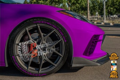 CORVETTE pruple, a Set for 4 tires (660)