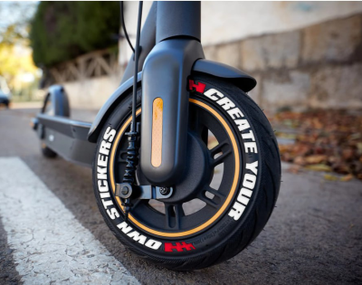 Create your own Customized Lettering for E-Scooter Set For 2 Tires Both Sides Left And Right (1526)