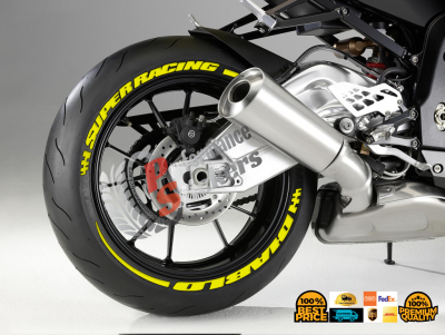 DIABLO SUPERRACİNG YELLOW +STRIPES Set For 2 Tires Both Sides Left And Right (563)