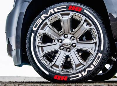 GMC DENALI HD + STRIPES , a Set for 4 tires (155)