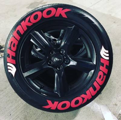 HANKOOK red + white Logo, a Set for 4 tires (520)