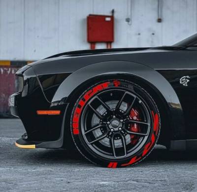HELLCAT + SRT  RED , a Set for 4 tires (144)