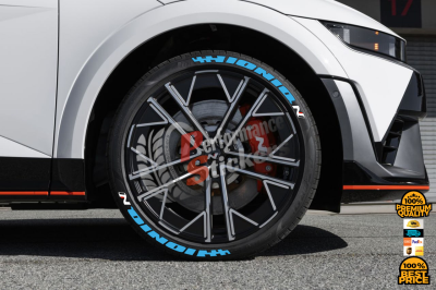 Ioniq Light Blue + Logo, Set for 4 Tires (1664)