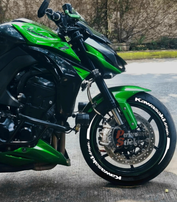 Kawasaki Ninja H2R + Stripes, Set For 2 Tires Both Sides Left And Right (1995)
