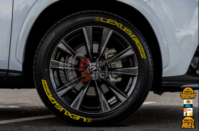 Lexus F Sport + Logo Full Yellow, Set for 4 Tires (1374)