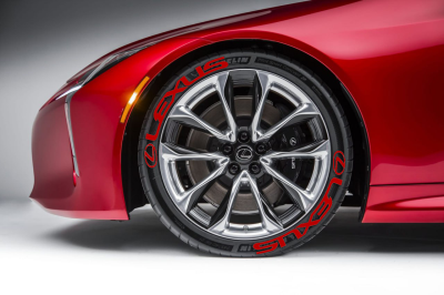 Lexus + Logo Full Red, Set for 4 Tires (1360)