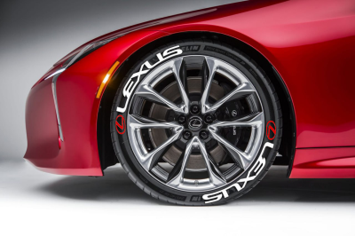 Lexus + Logo Red, Set for 4 Tires (1359)