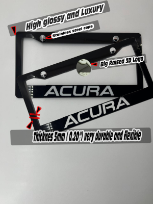 License Plate Frame for All ACURA 2 PCS Front & Rear(1805)