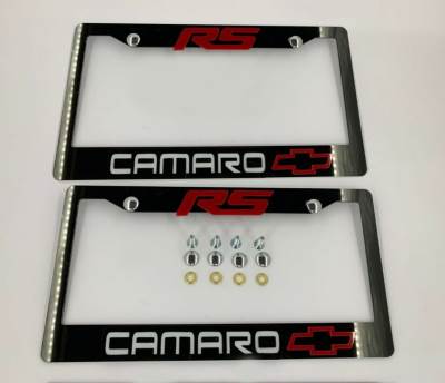 License Plate Frame for All Camaro RS 2 PCS Front & Rear (1859)