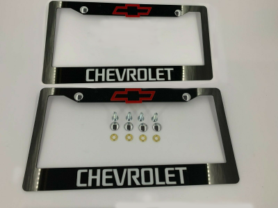 License Plate Frame for All Chevrolet 2 PCS Front & Rear(1097)