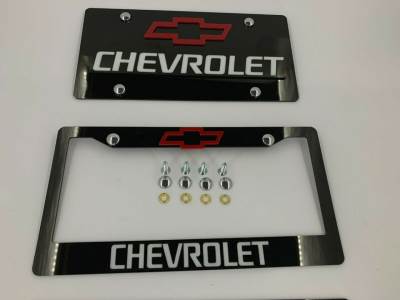 License Plate Frame for All Chevrolet 2 PCS Front&Rear(1096)