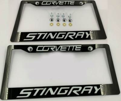 License Plate Frame for All Corvette Stingray 2 PCS Front & Rear (1861)