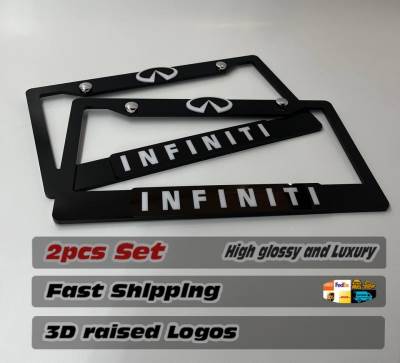 License Plate Frame for All INFINITI 2 PCS Front & Rear(1816)