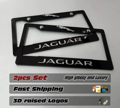 License Plate Frame for All Jaguar 2 PCS Front & Rear (1833)