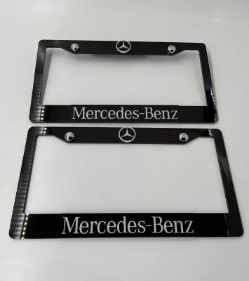 License Plate Frame for All Mercedes Benz 2 PCS Front & Rear(1827)