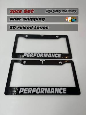 License Plate Frame for All Tesla Performance 2 PCS Front & Rear (1839)