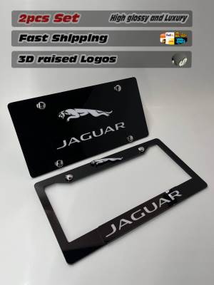 License Plate Frame for Jaguar 2 PCS Front&Rear (1834)