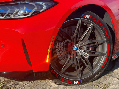 M Performance + Stripes Red, Set for 4 Tires (1303)