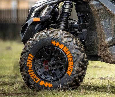 Maverick Can-Am + Flag Full Orange ,Set for 4 Tires (880)