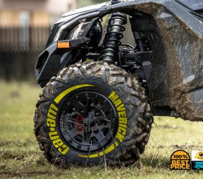 Maverick Can-Am + Stripes Full Yellow ,Set for 4 Tires (871)