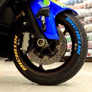 Michelin  blue/yellow, Set For 2 Tires Both Sides Left And Right (281)