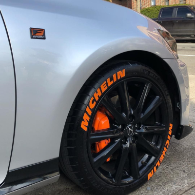 Michelin Orange, Set for 4 Tires (1501)