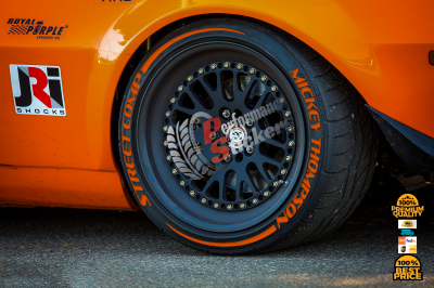 Mickey Thompson Street Comp + Stripes Orange, Set for 4 Tires (1439)