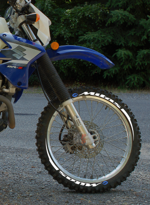 Mitas + Stripes + Logo Blue, Set For 2 Tires Both Sides Left And Right (2047)