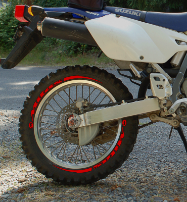 Mitas + Stripes + Logo Full Red, Set For 2 Tires Both Sides Left And Right (2048)