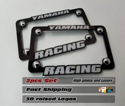 MOTORBIKE YAMAHA RACING LICENSE PLATE FRAME 2 piece SET (1804)